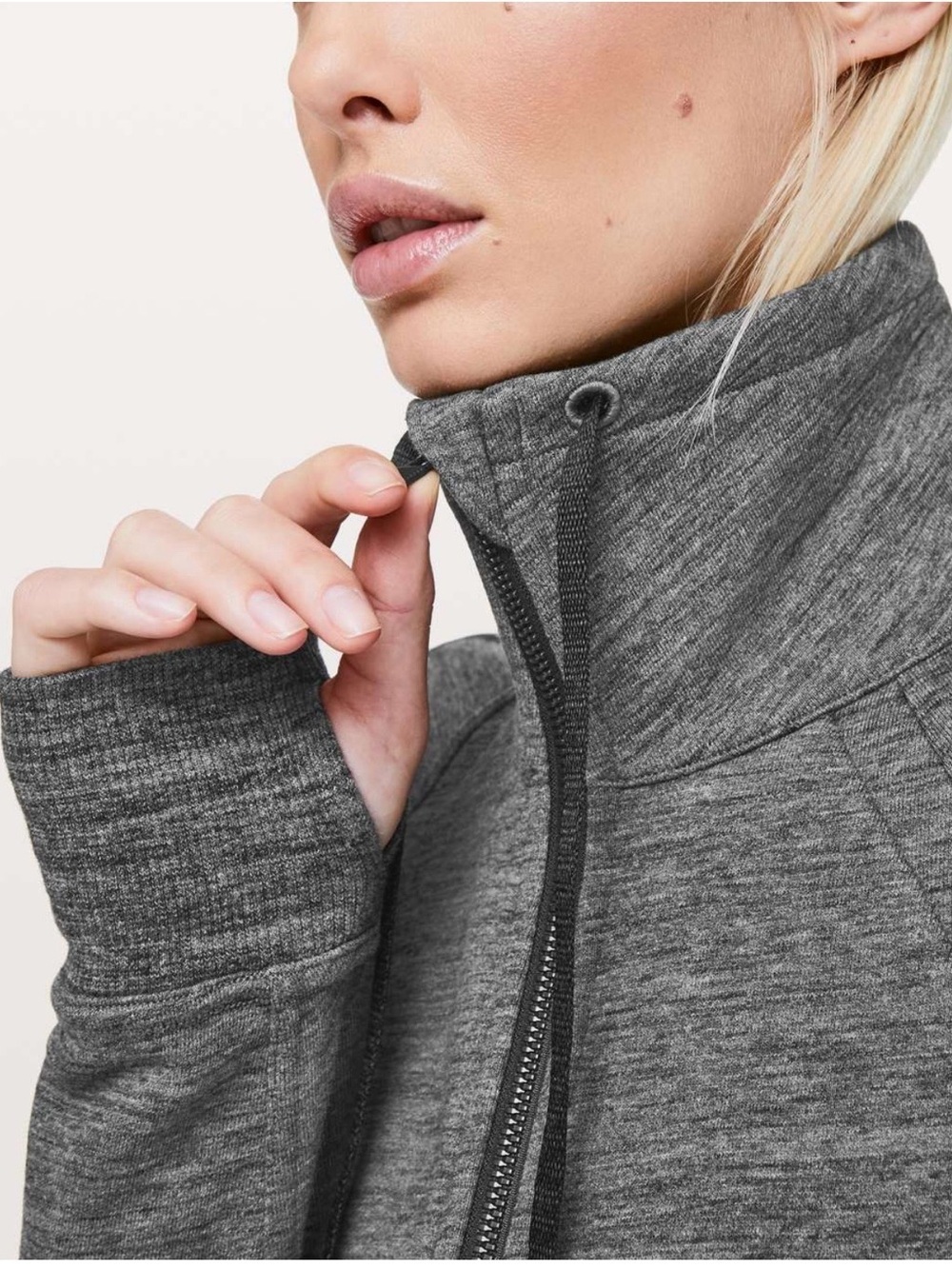 Lululemon Huddle and Hustle gray zip front jacket size 8 - Picture 3 of 8